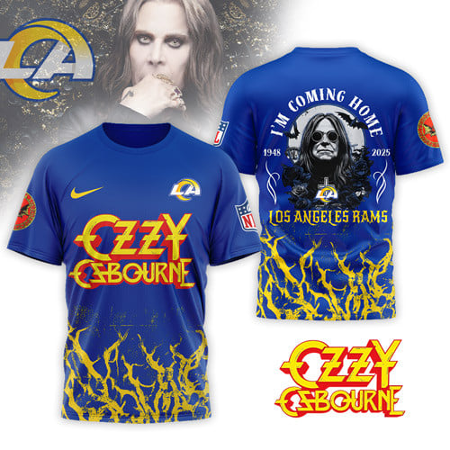Los Angeles Rams | Premium NFL Ozzy Osbourne I Am Coming Home 3D Shirt | QQ22