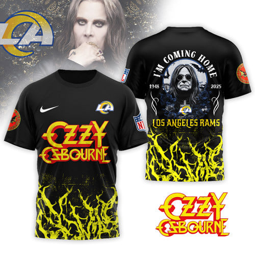 Los Angeles Rams | Premium NFL Ozzy Osbourne I Am Coming Home 3D Shirt | QQ22