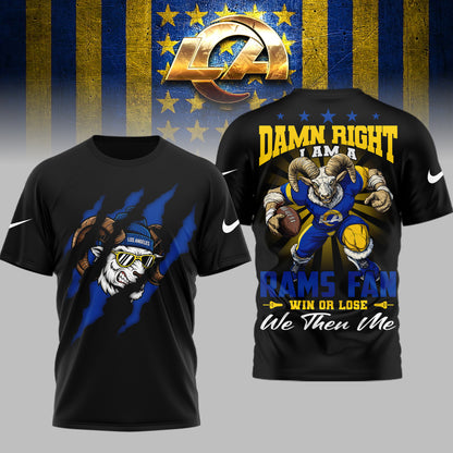 Los Angeles Rams | Premium NFL We Then Me 3D Shirt | MV42