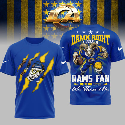Los Angeles Rams | Premium NFL We Then Me 3D Shirt | MV42