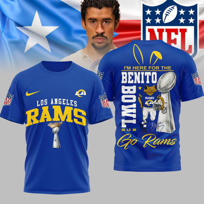 Los Angeles Rams | Premium NFL Benito Bowl 3D Shirt | YW10