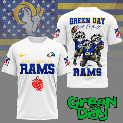 Los Angeles Rams | Premium NFL Green Day Fan 3D Shirt NY | SF26