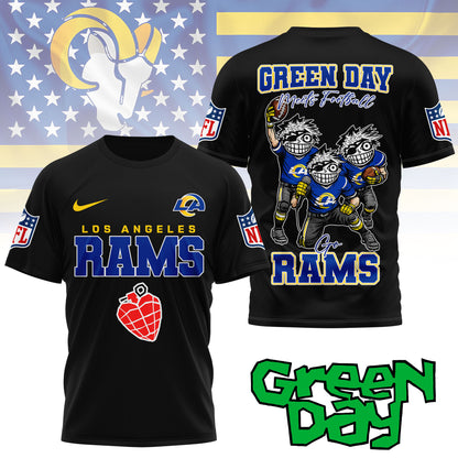 Los Angeles Rams | Premium NFL Green Day Fan 3D Shirt NY | SF26