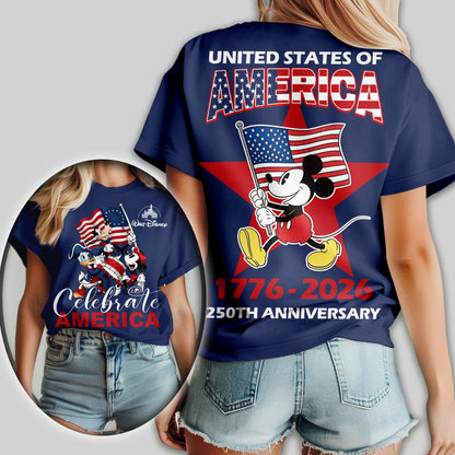 Premium MCK 250th Anniversary Celebrate America 3D Shirt TD | QE38