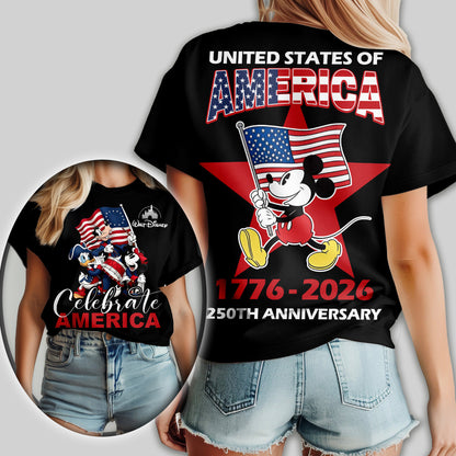 Premium MCK 250th Anniversary Celebrate America 3D Shirt TD | QE38