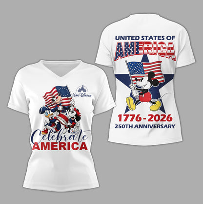 Premium MCK 250th Anniversary Celebrate America 3D Shirt TD | QE38
