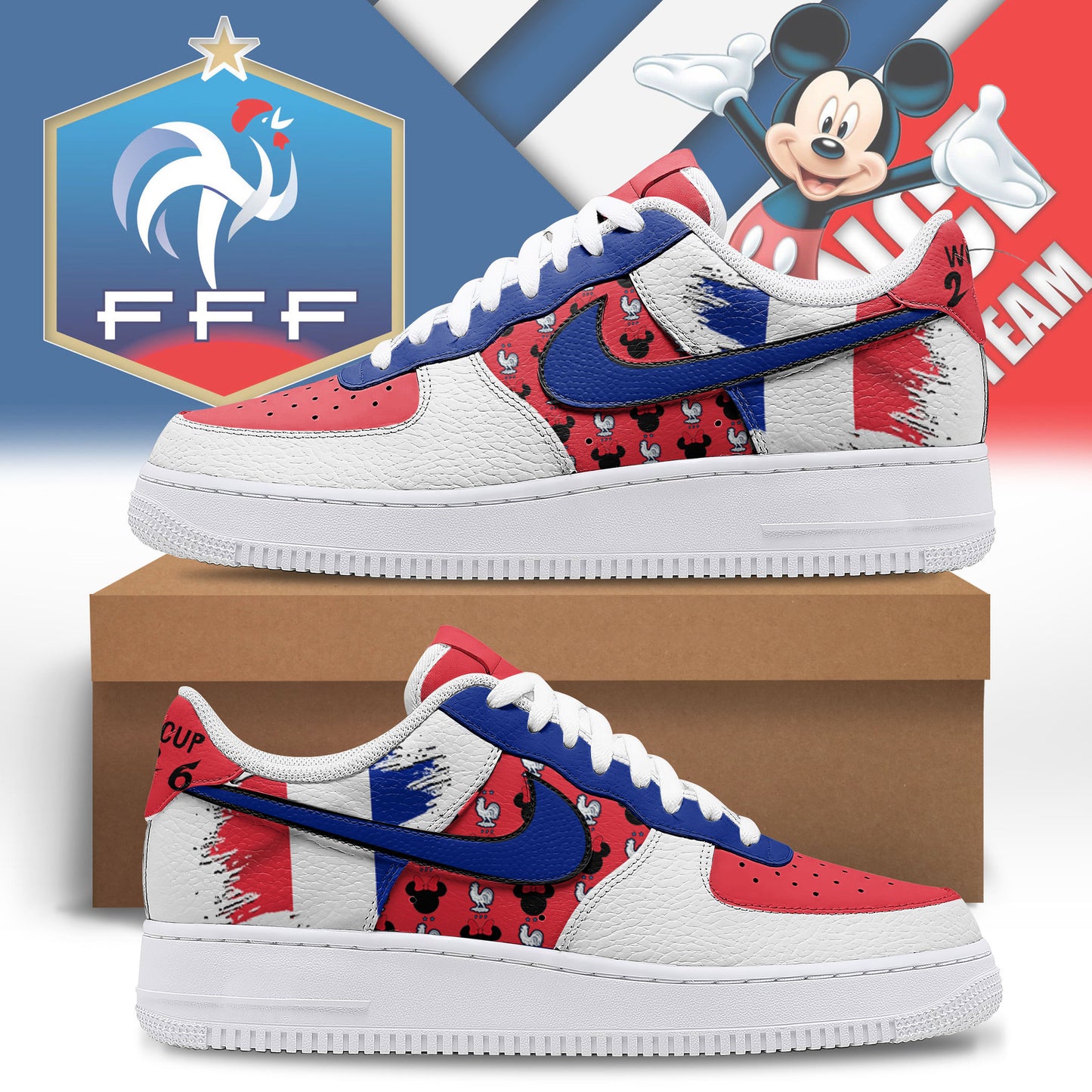 France - Premium World Cup Legacy AF1 Shoes NTH1 | BO29