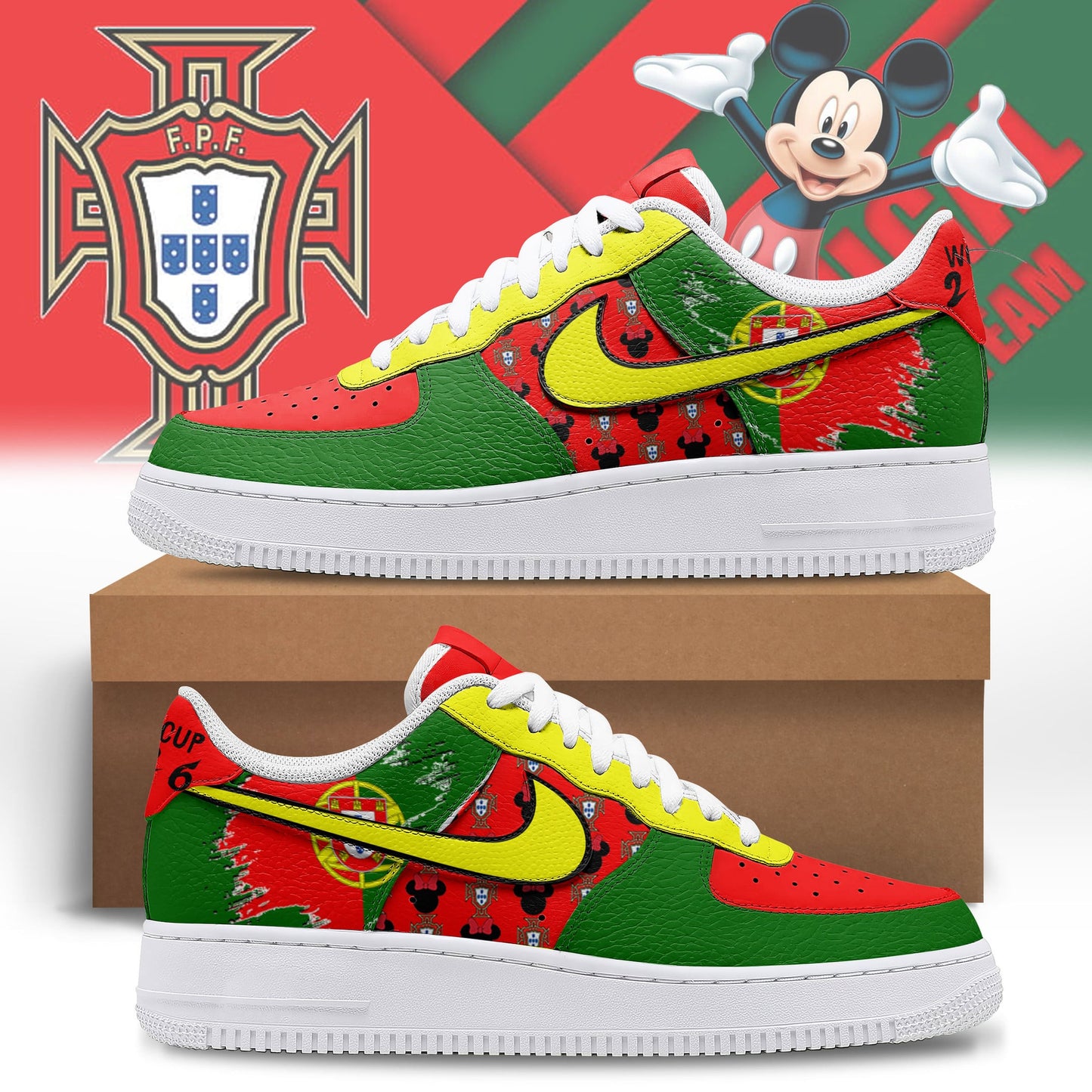 Portugal | Premium World Cup Legacy AF1 Shoes NTH1 | XQ99