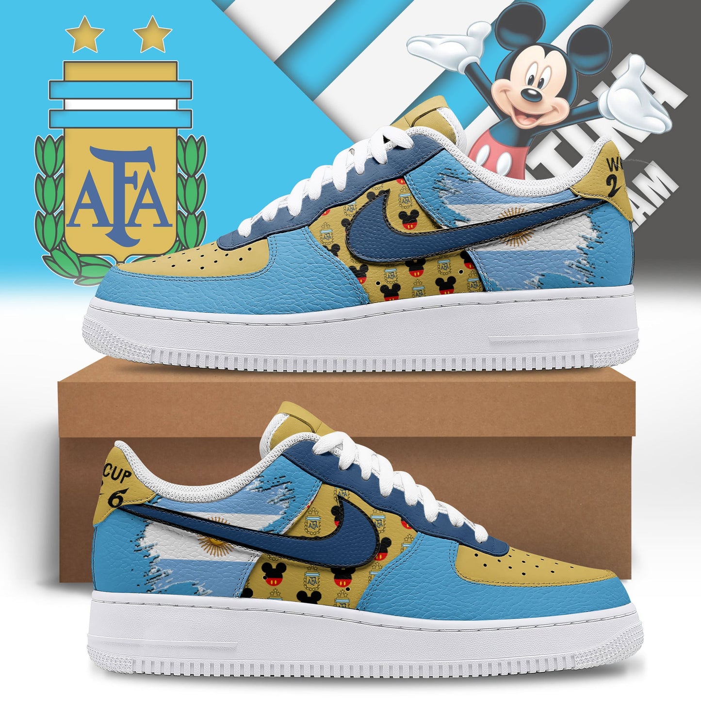 Argentina | Premium World Cup Legacy AF1 Shoes NTH1 | UA90