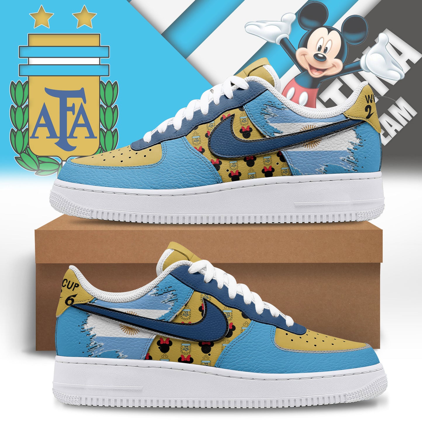 Argentina | Premium World Cup Legacy AF1 Shoes NTH1 | UA90