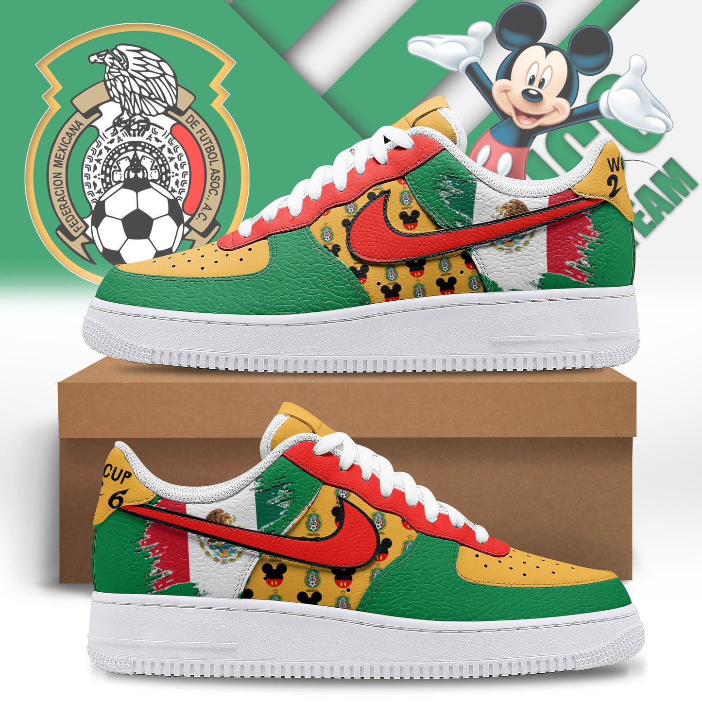 Mexico | Premium World Cup Legacy AF1 Shoes NTH1 | BY53