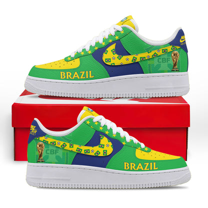 Brazil | Premium Champions Of The World AF1 Shoes NTH1 | PJ11
