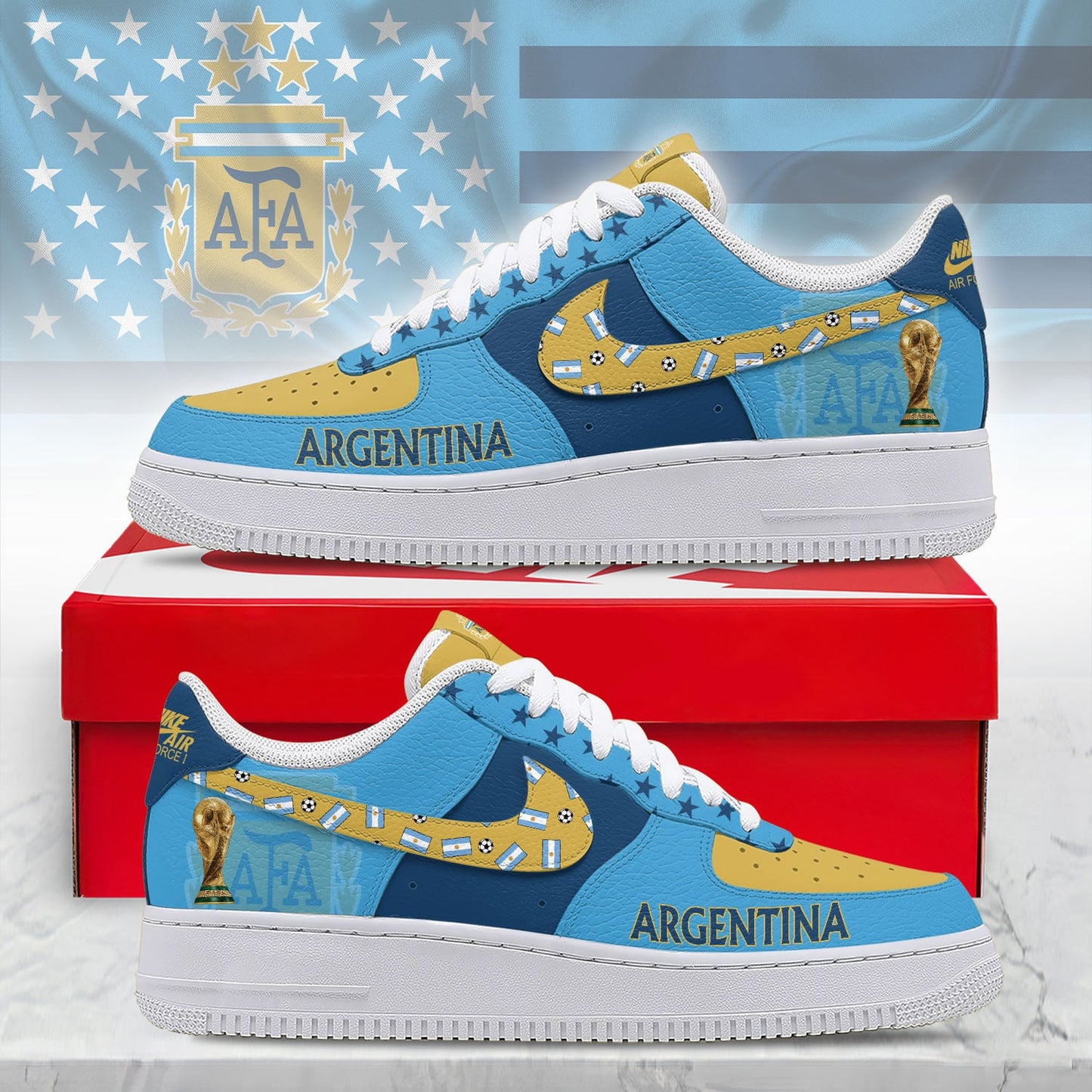 Argentina | Premium Champions Of The World AF1 Shoes NTH1 | RW35