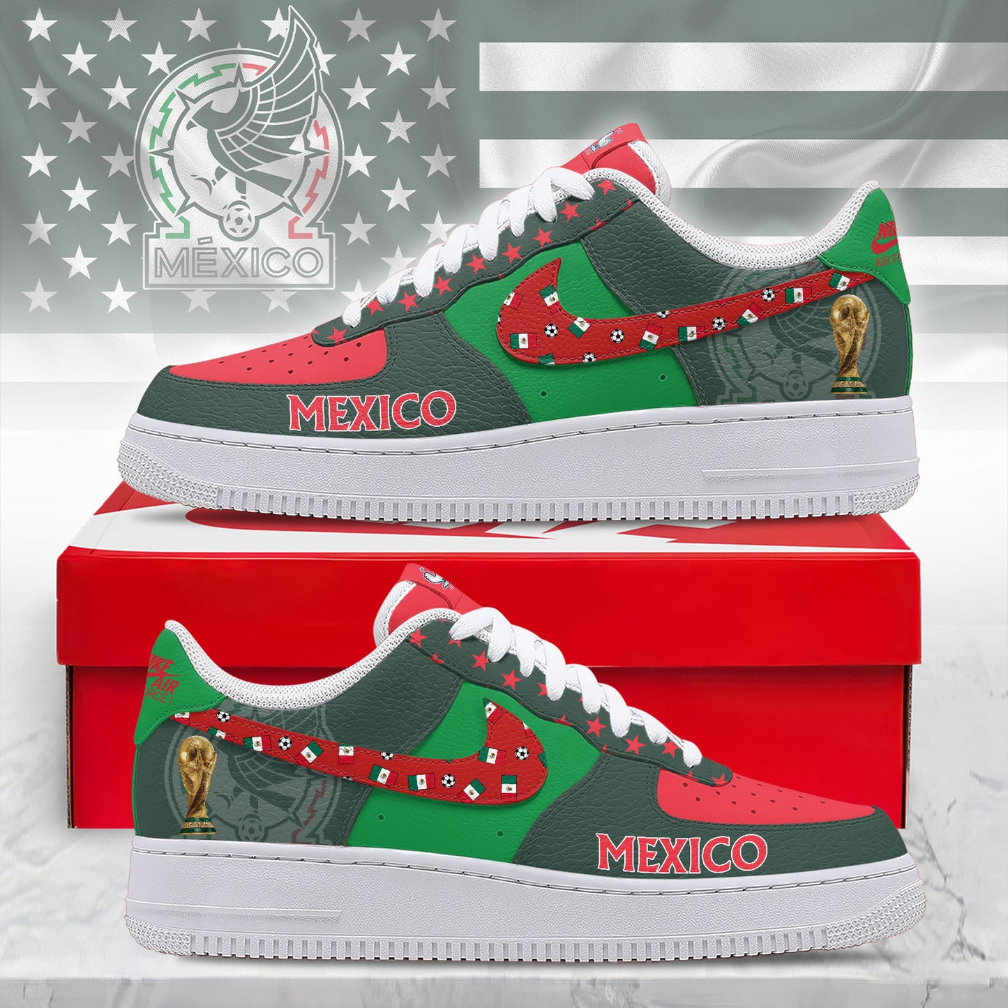 Mexico | Premium Champions Of The World AF1 Shoes NTH1 | FL78