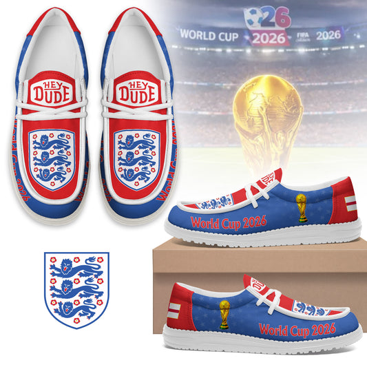 England | Premium Freedom Kick World Cup 2026 Loafer Shoes NTH1 | WJ88