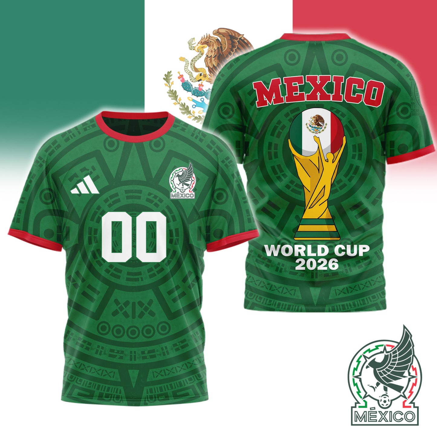 Mexico | Premium Road to World Cup 2026 3D Shirt NTH1 | FJ62
