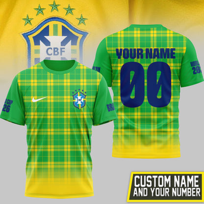 Brazil | Premium World Cup 2026 PRESTIGE 3D Shirt NTH1 | WV66