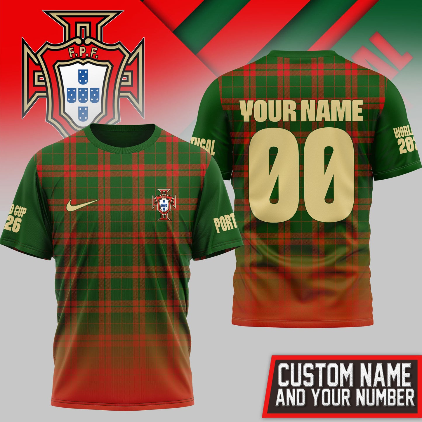 Portugal | Premium World Cup 2026 PRESTIGE 3D Shirt NTH1 | OB77