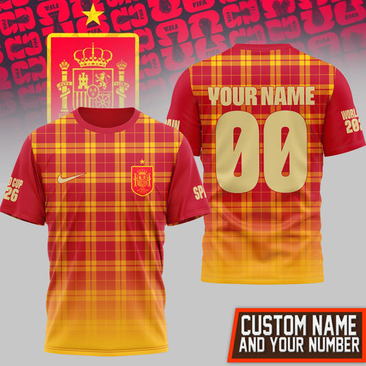 Spain | Premium World Cup 2026 PRESTIGE 3D Shirt NTH1 | NP49