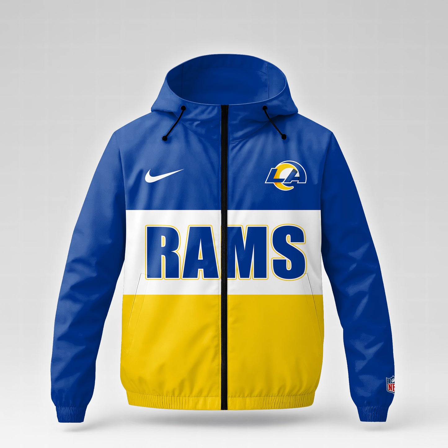 Los Angeles Rams | Premium NFL Strength Through Christ Windbreaker Jacket NTH1 | YY10