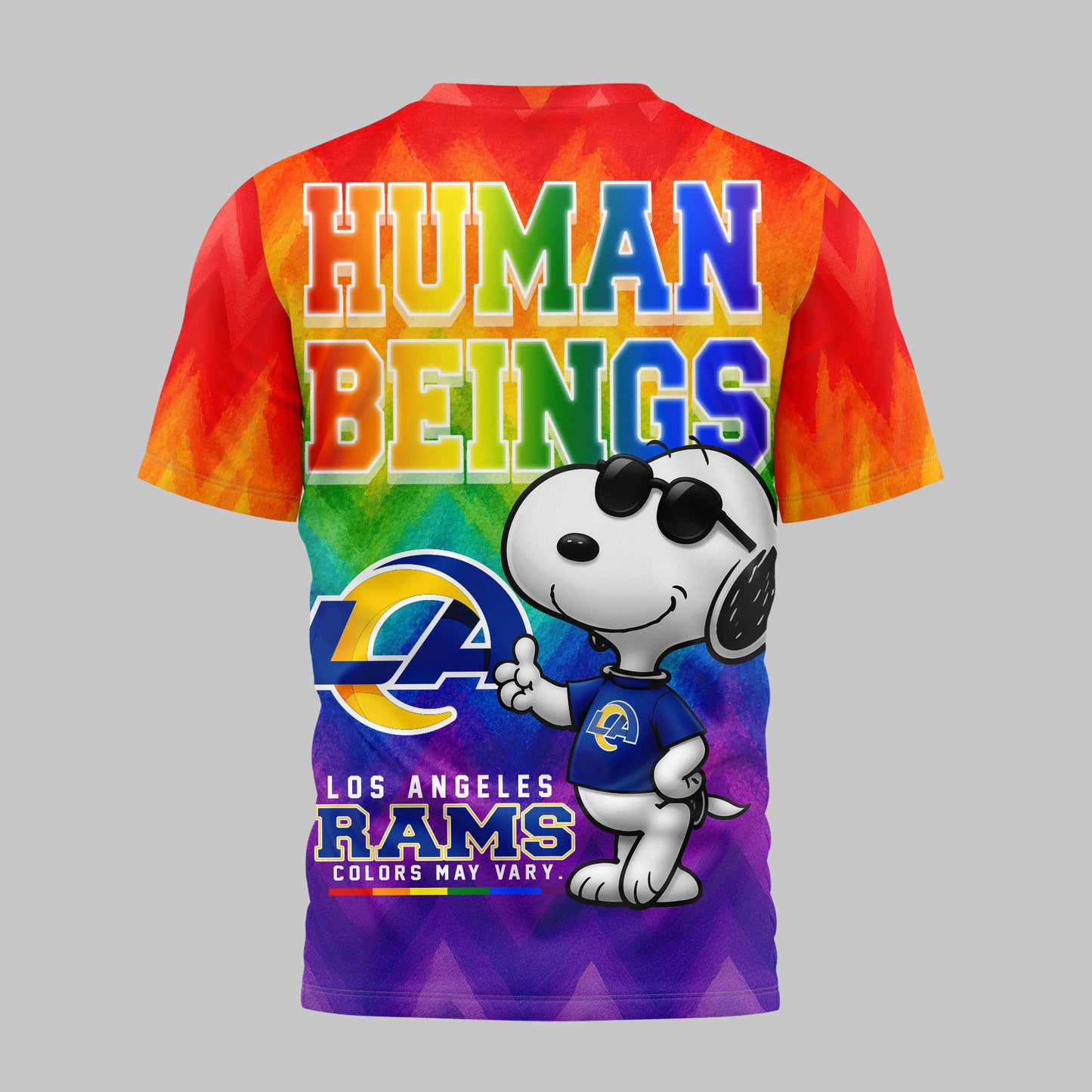 Los Angeles Rams | Premium NFL Rainbow Pride 3D Shirt NTH1 | QB49