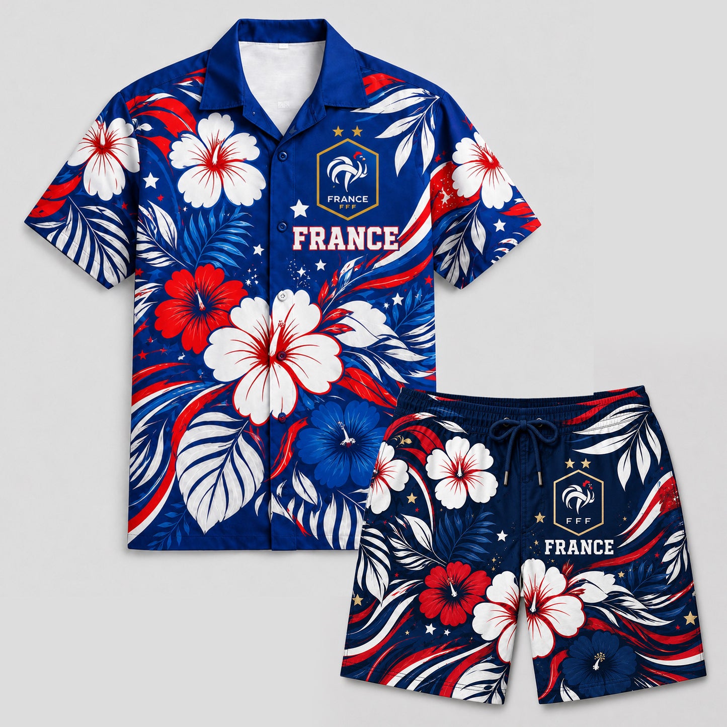 France - Premium WC26 National Pride Performance Polo & Shorts Set TD | IN93