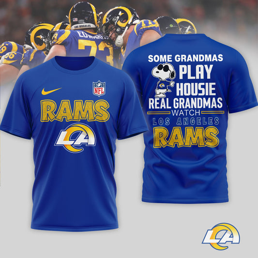 Los Angeles Rams | Premium NFL Fan Grandma Apparel 3D Shirt NTH1 | KJ38