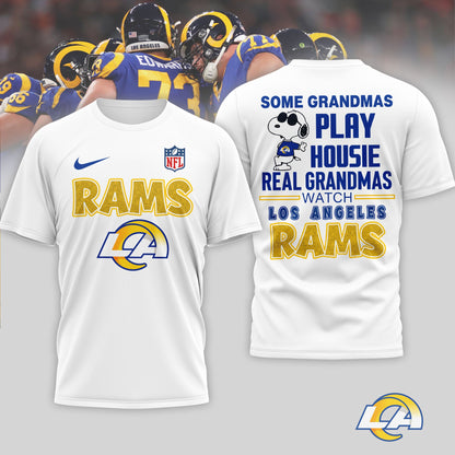 Los Angeles Rams | Premium NFL Fan Grandma Apparel 3D Shirt NTH1 | KJ38