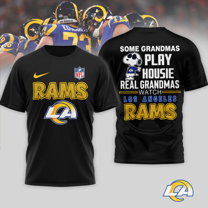Los Angeles Rams | Premium NFL Fan Grandma Apparel 3D Shirt NTH1 | KJ38