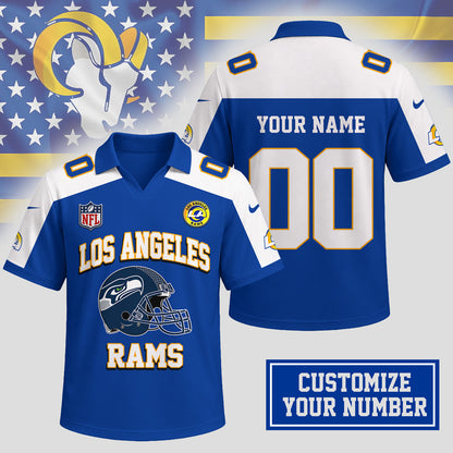 Los Angeles Rams | Premium NFL Helmet Graphic Jersey NTH1 | GG62