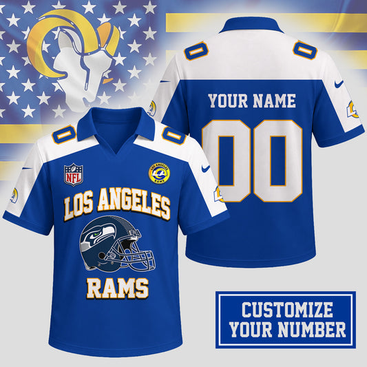Los Angeles Rams | Premium NFL Helmet Graphic Jersey NTH1 | GG62