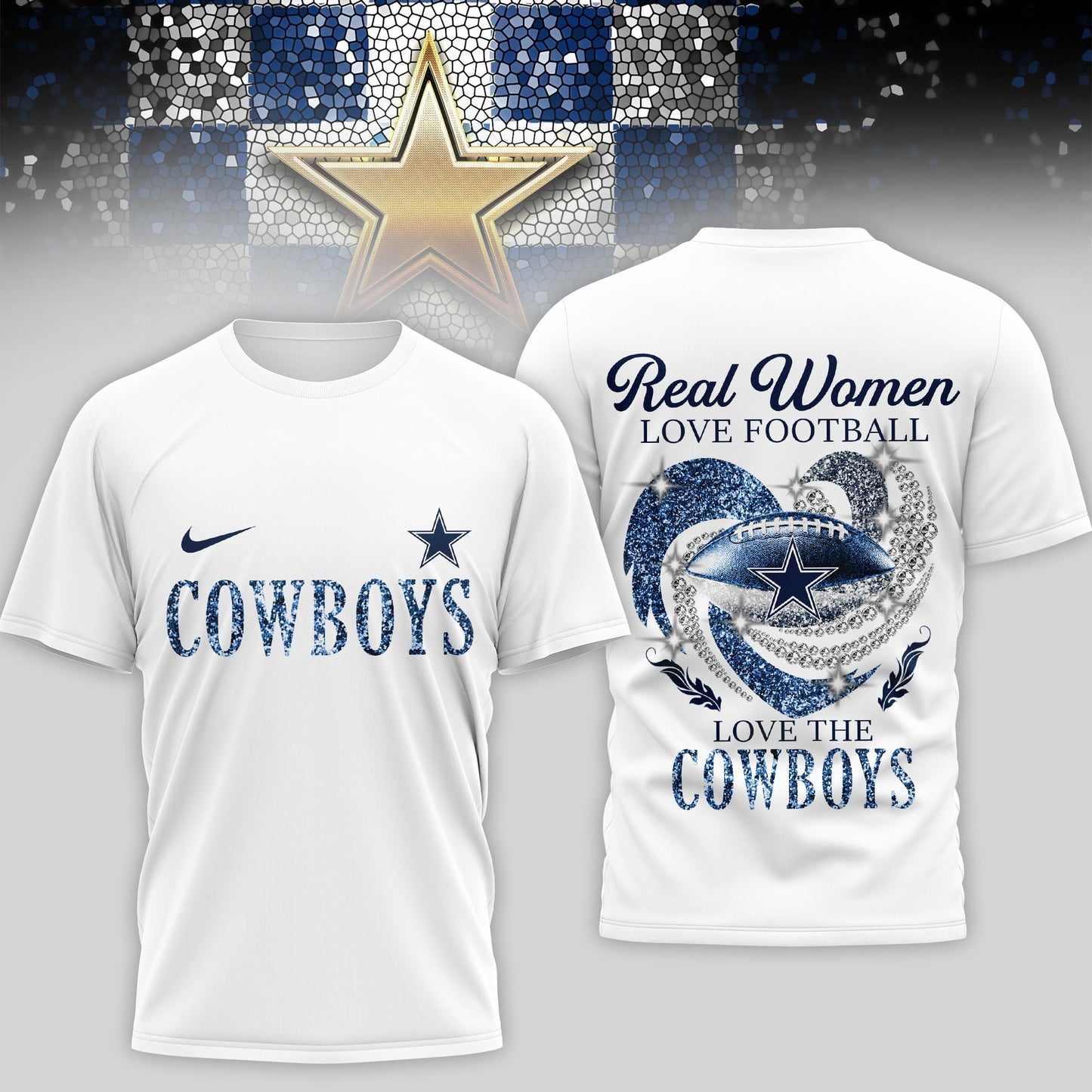 Dallas Cowboys | Premium NFL Stadium Graphic 3D Shirt NTH1 | CI57