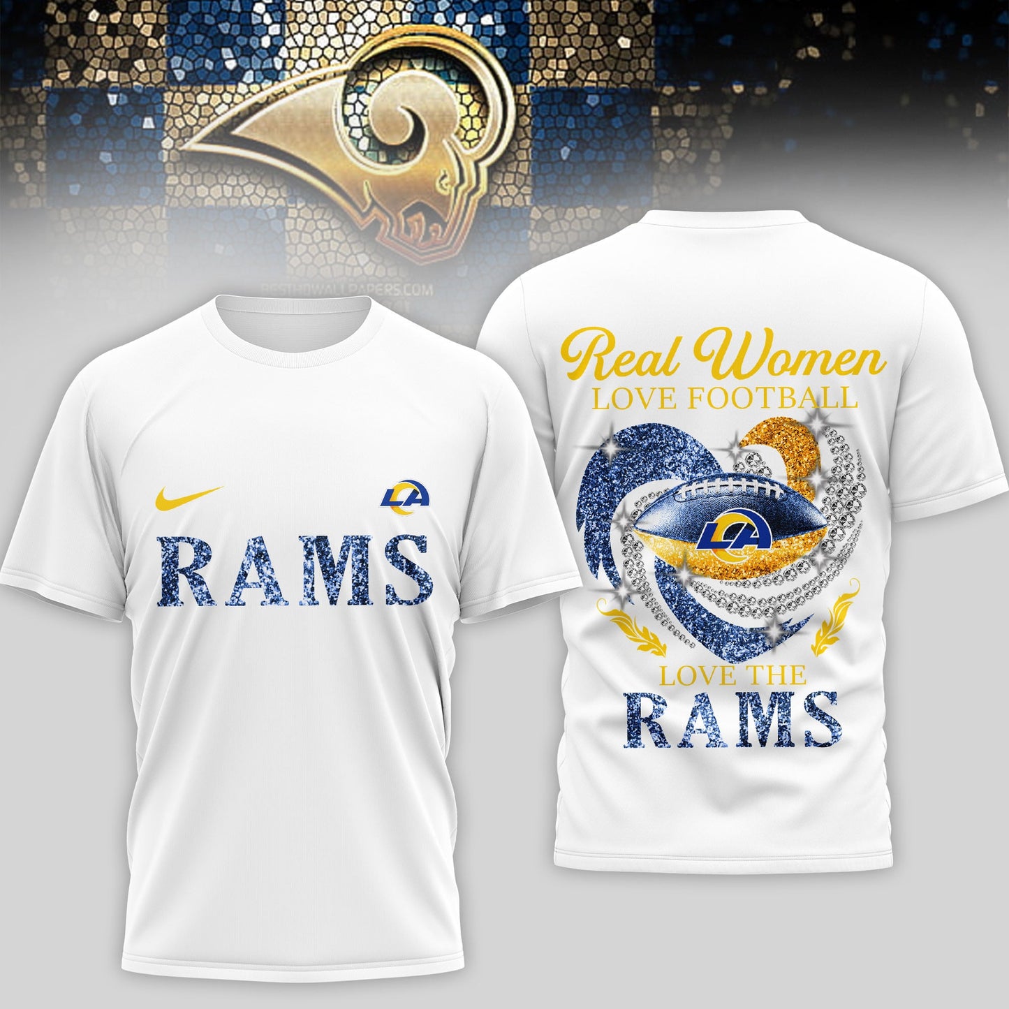 Los Angeles Rams | Premium NFL Stadium Graphic 3D Shirt NTH1 | KH89