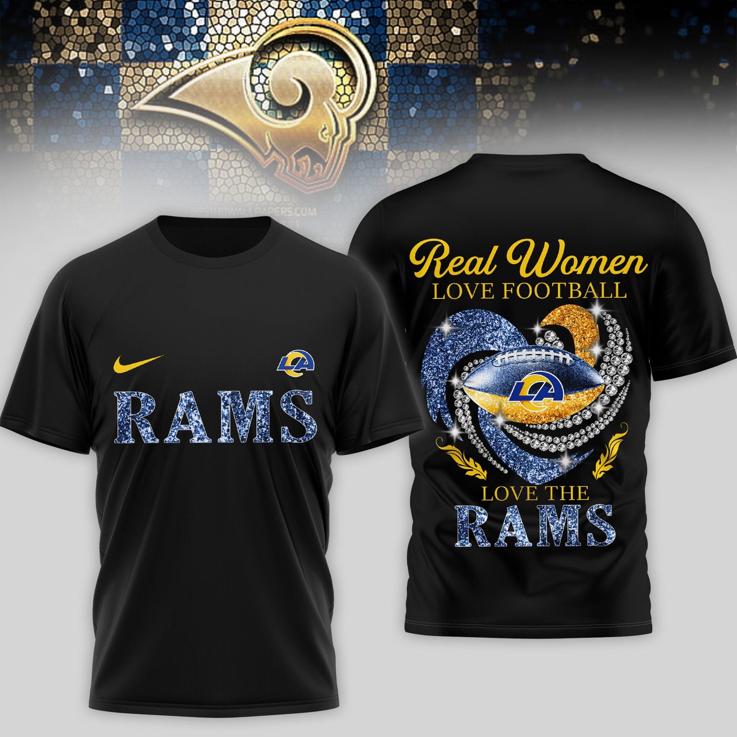 Los Angeles Rams | Premium NFL Stadium Graphic 3D Shirt NTH1 | KH89