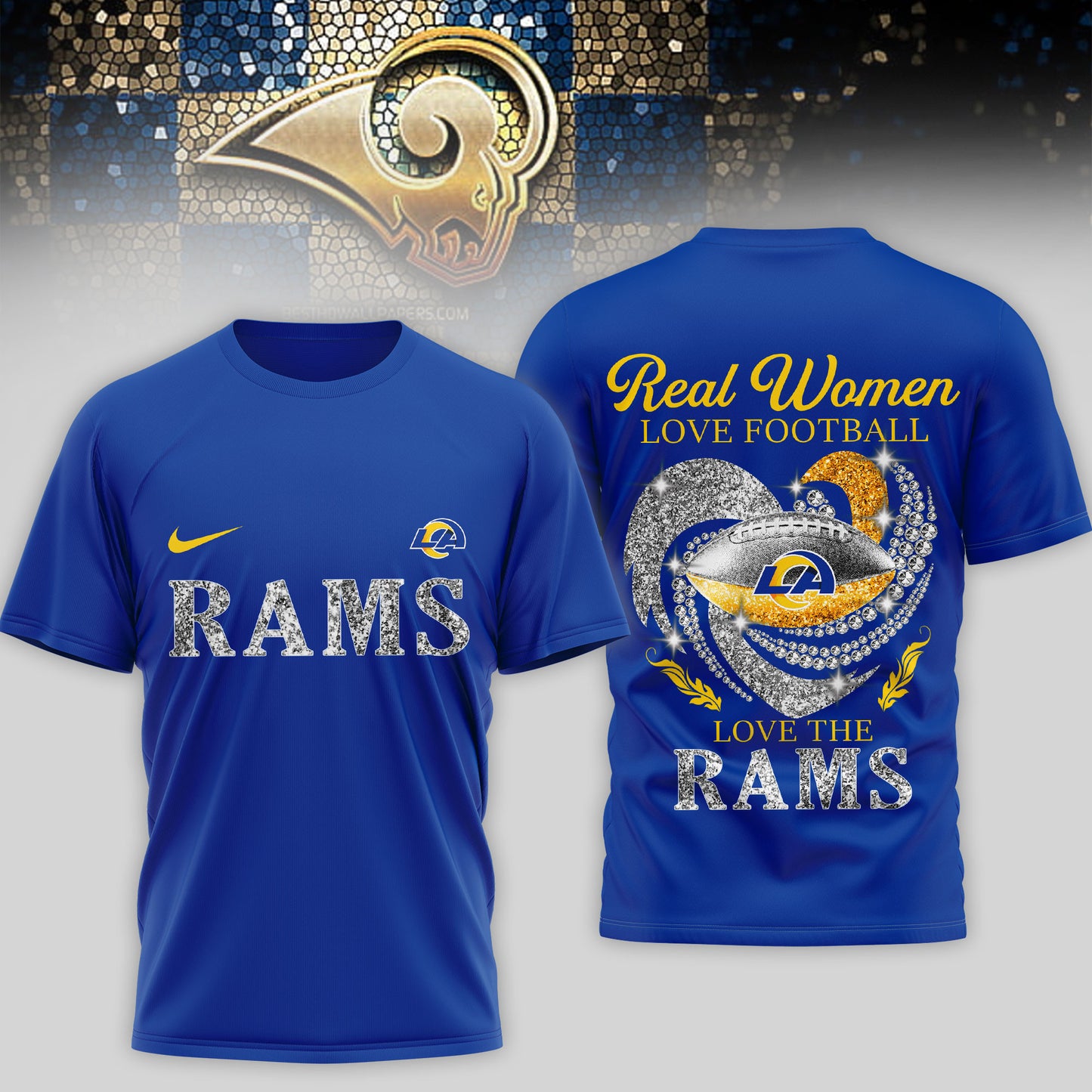 Los Angeles Rams | Premium NFL Stadium Graphic 3D Shirt NTH1 | KH89