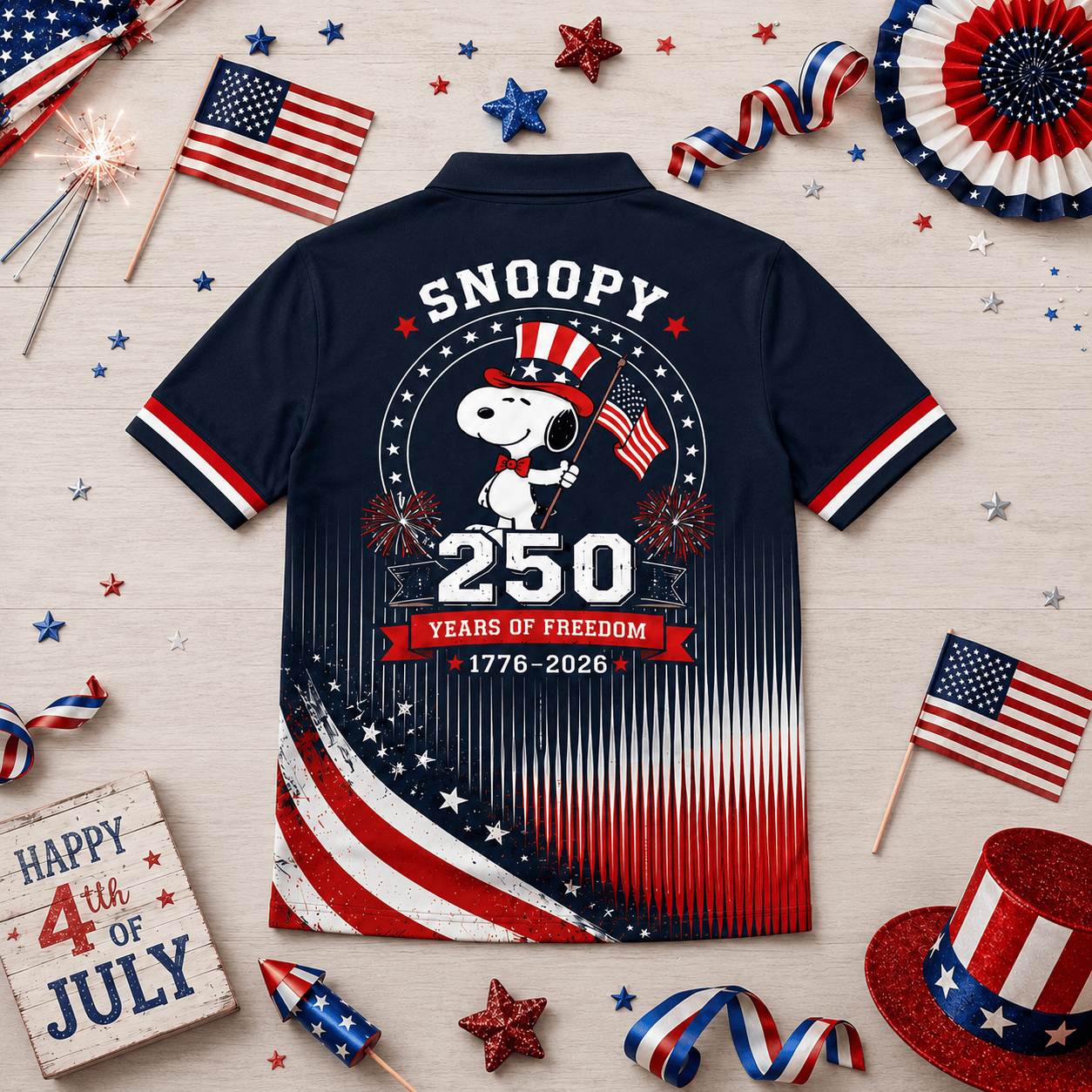 Premium SNPY 250 Years Of Freedom Polo Shirt NY | FZ96