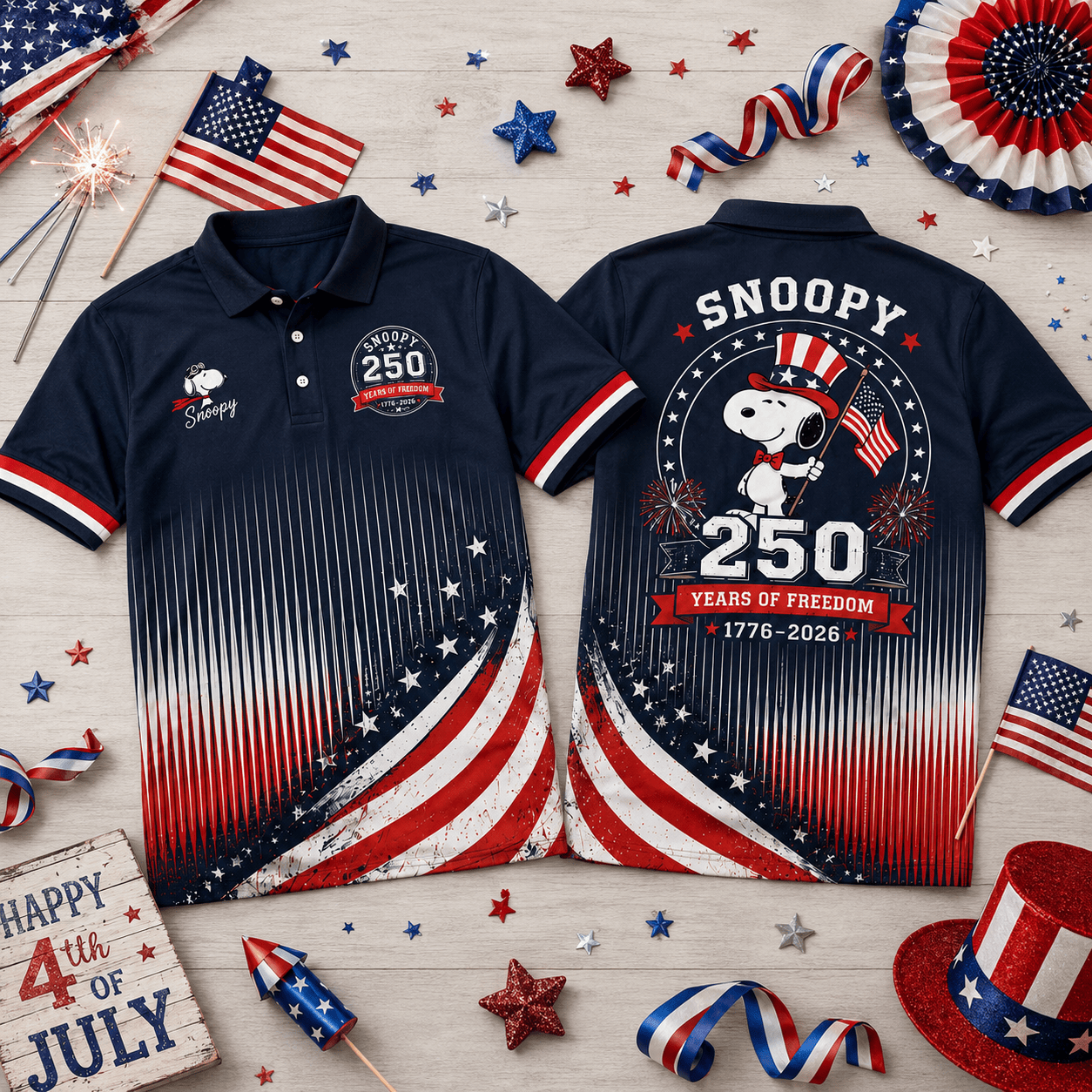 Premium SNPY 250 Years Of Freedom Polo Shirt NY | FZ96