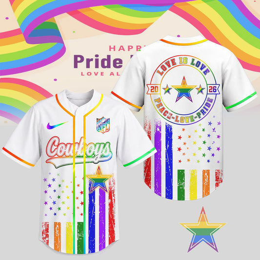 Dallas Cowboys | Premium NFL Pride Love Limited Edition Jersey NTH1 | HC70