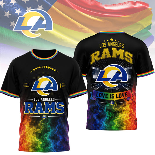 Los Angeles Rams | Premium NFL Love Is Love 3D Shirt NTH1 | IB29