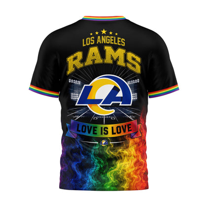 Los Angeles Rams | Premium NFL Love Is Love 3D Shirt NTH1 | IB29
