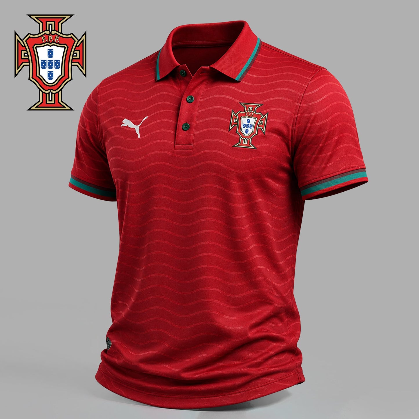 Portugal | Premium WC26 Victory Crest Polo Shirt NY | NJ88