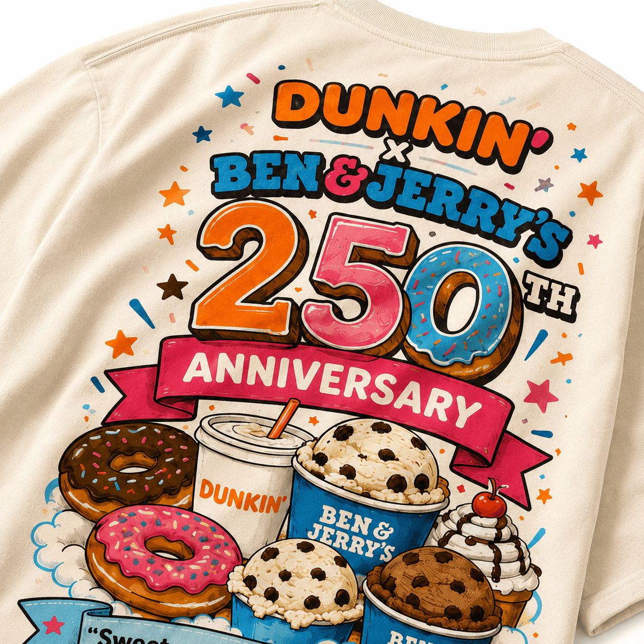 Premium DKDN x Ben & Jerry’s 250th Anniversary 3D Shirt NTH1 | XP38