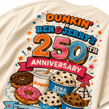 Premium DKDN x Ben & Jerry’s 250th Anniversary 3D Shirt NTH1 | XP38