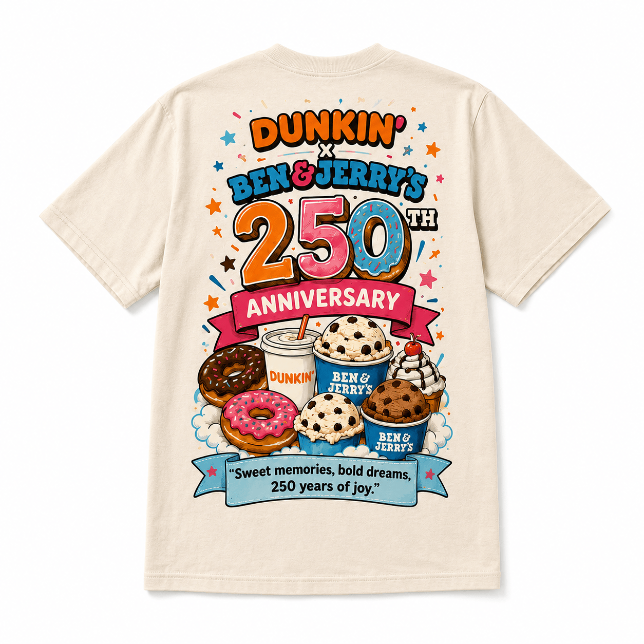 Premium DKDN x Ben & Jerry’s 250th Anniversary 3D Shirt NTH1 | XP38