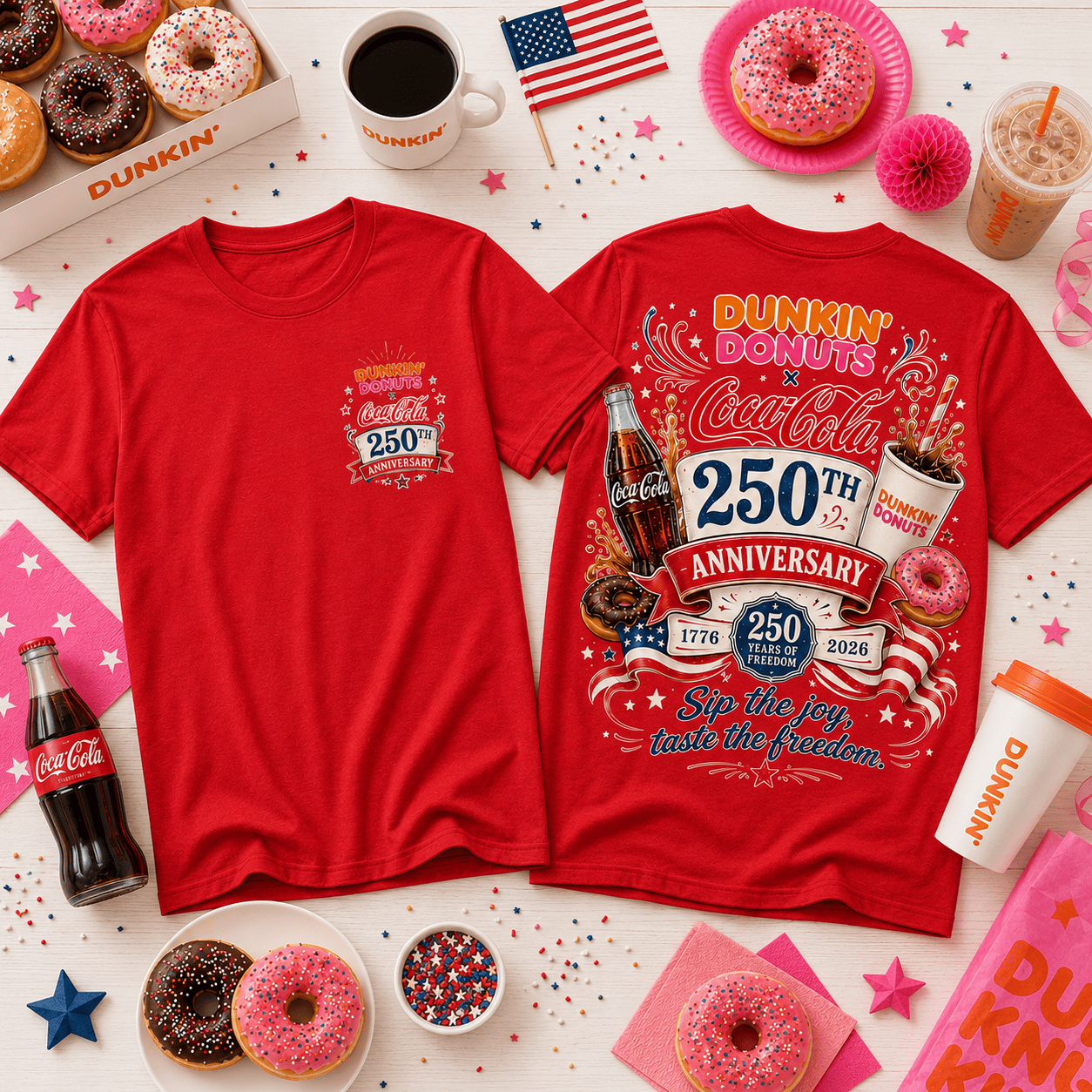 Premium DKDN x Coca Cola 250th Anniversary 3D Shirt NTH1 | EC81