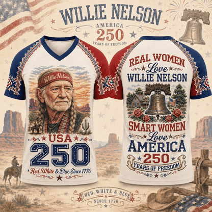 WLNS Premium Celebrate 250 Year of American Vintage style V Neck Shirt BK | VV37