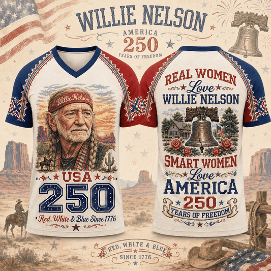 WLNS Premium Celebrate 250 Year of American Vintage style V Neck Shirt BK | VV37