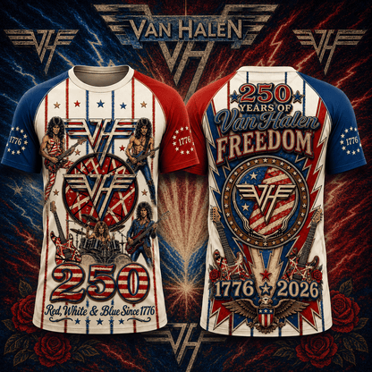 VHL Premium Country Music America 250 Years Of Freedom 3D T-Shirt | VH76