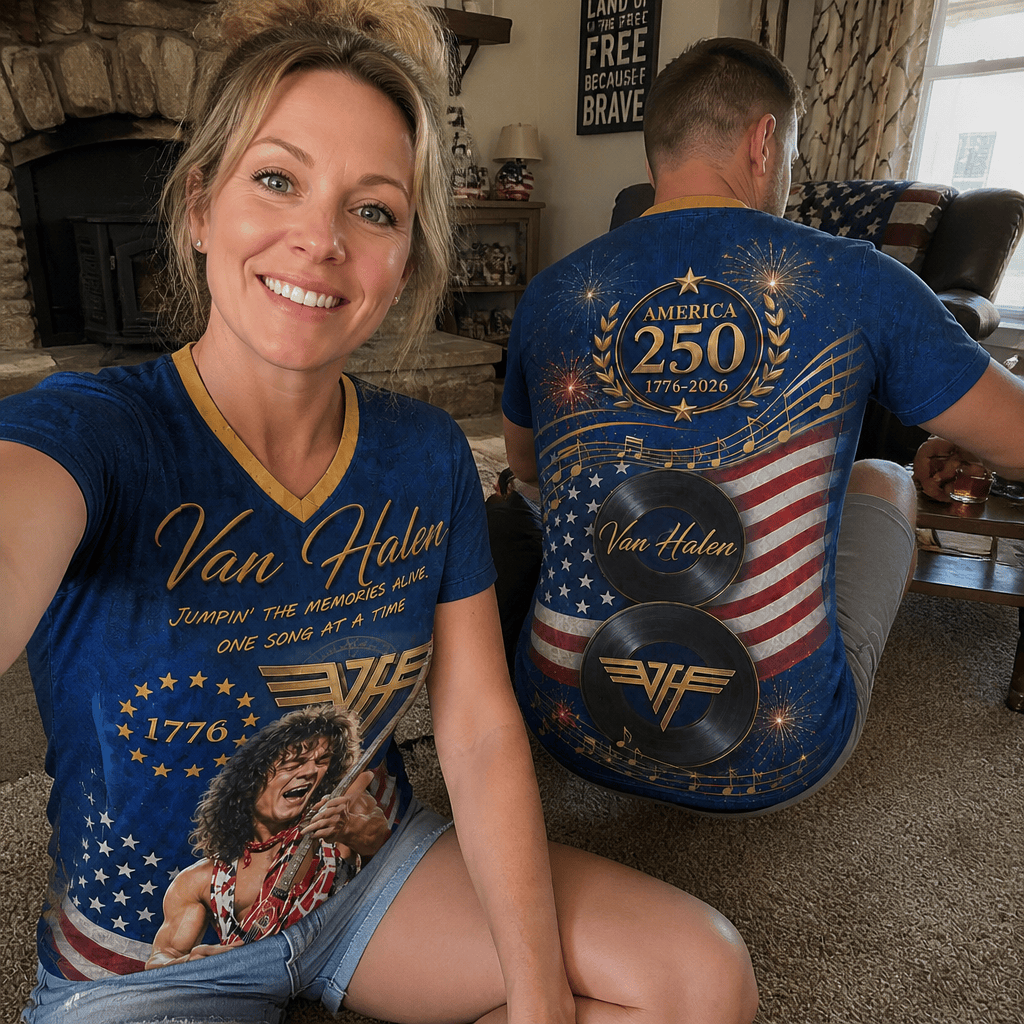 VHL | Premium America 250th Celebration V-Neck Shirt BK | RF18