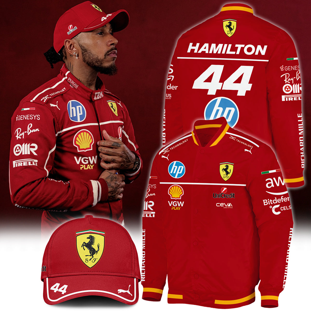 Limited Edition Bomber Jacket Lewis Hamilton. | HT26